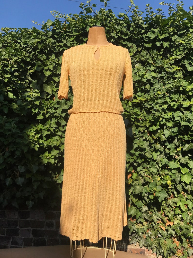 70s knitwear Designer Mary Farrin two piece image 1