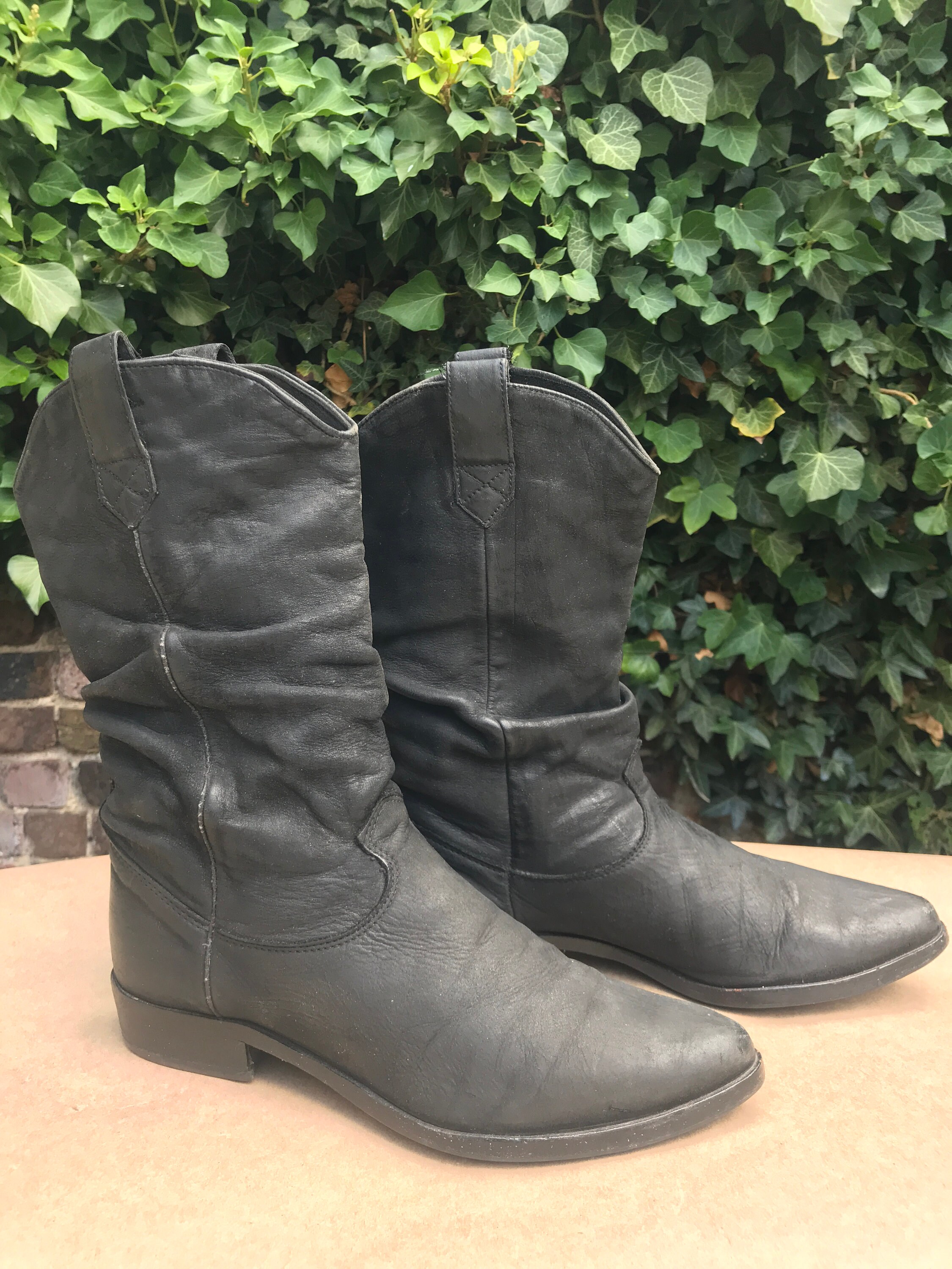 slouchy cowboy boots