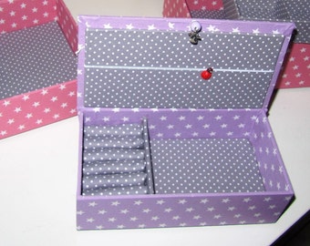 Accessories: Ring compartment in a box from SchönsteOrdnung, ring cushion, storage for rings and hair clips