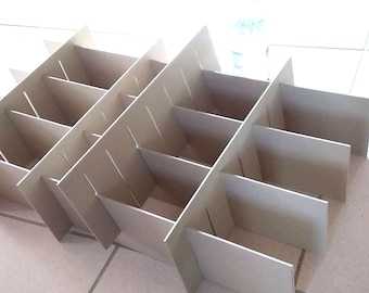 15 x drawer dividers, H -15 cm, custom size, size 30 to 100 cm, made to measure, organizer drawer insert environmentally friendly, stable drawer organization