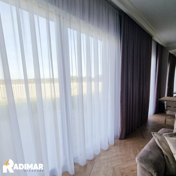 Made to measure curtains PREMIUM | Long curtains for living room bedroom | Vorhänge für das Wohnzimmer Schlafzimmer Gardine | Woal premium