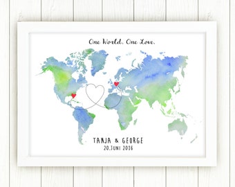 One world. One love. -A3 Original Print