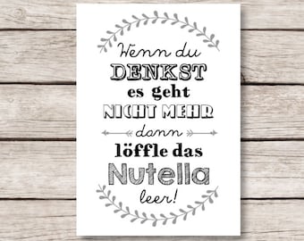 Nutella" - Originaldruck