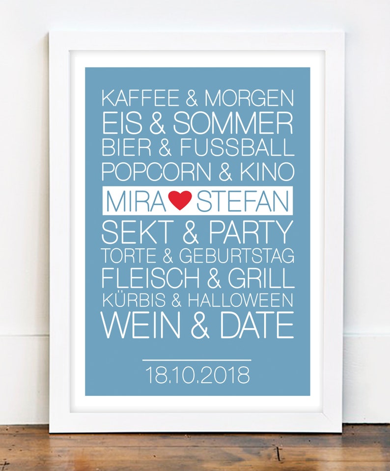 Originaldruck Wir gehören zusammen wie... Etsy