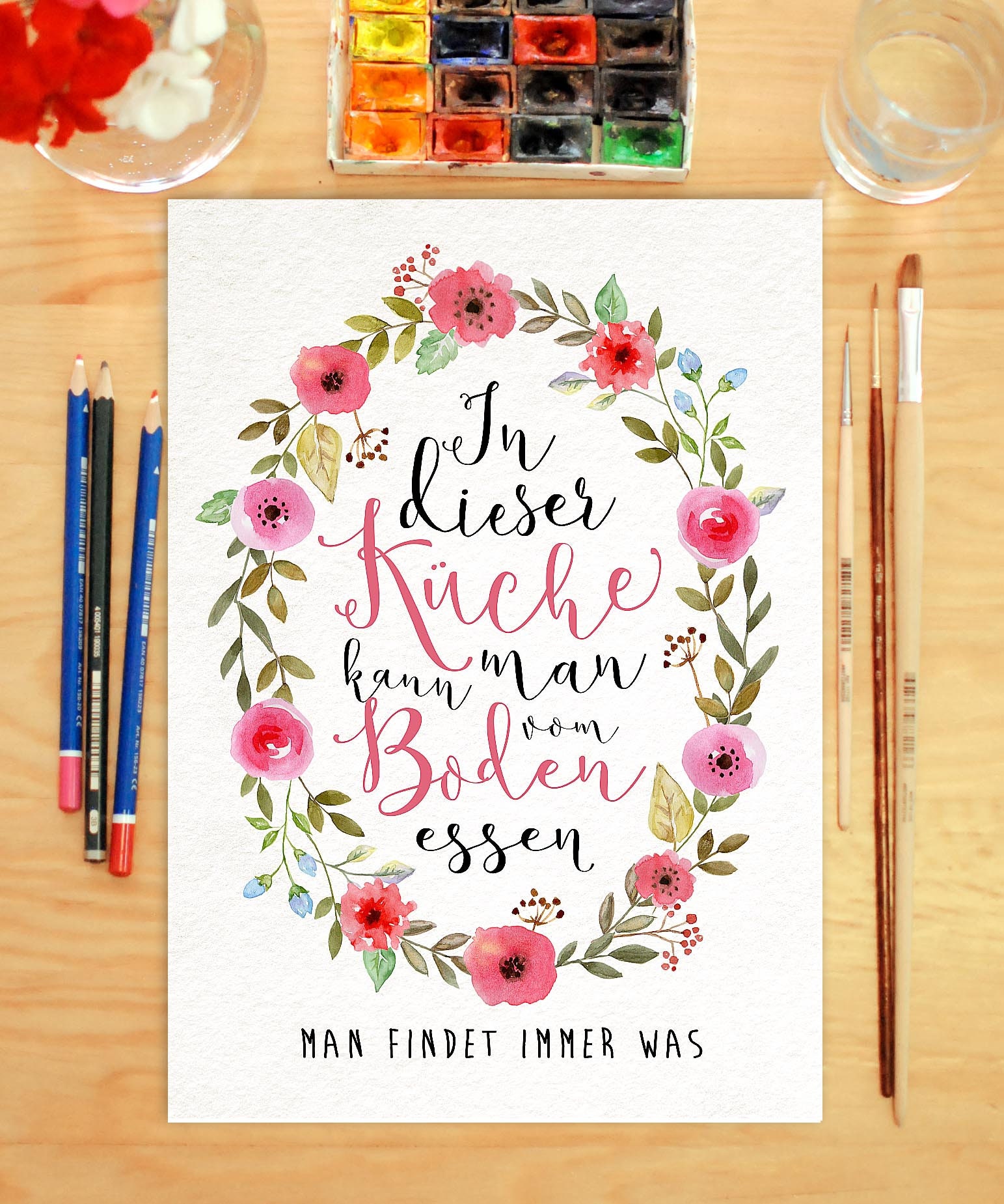 In dieser Küche Originaldruck | Etsy