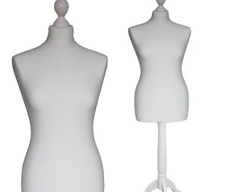 Couture Mannequin, Sewing Bust Female Mannequin Gr.34/36/38/40/42/44/46/48 Unbleached Tripod