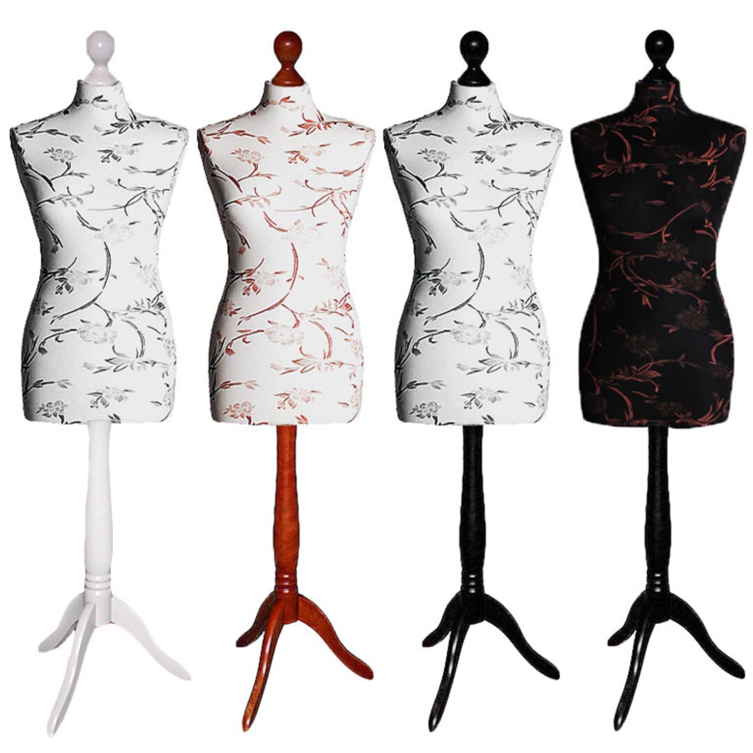 Buste Couture Femme The Shopfitting Shop - Taille 38-40 - Trépied Bois Réglable - Pour Patronage
