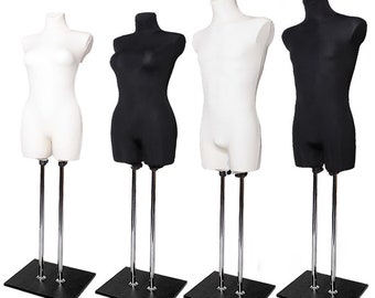 Tailor's dummy tailor's bust female 34/36 38/40 44/46 male 50/52 black