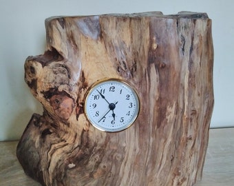 Handmade driftwood clock.Choice of 3 different clock faces.