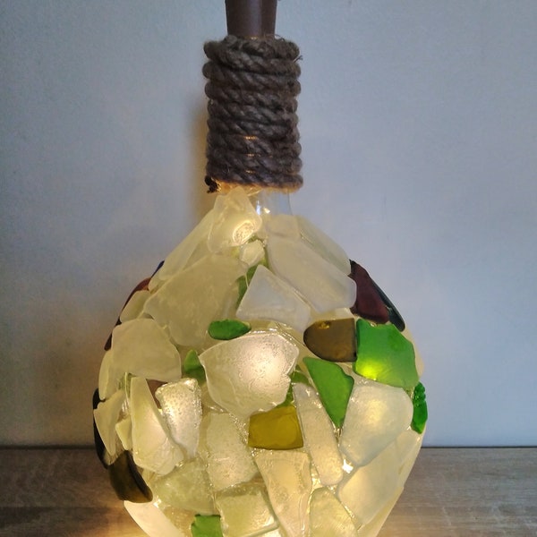 Zeeglass oplichtende fles