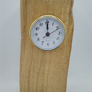 Reloj de madera flotante hecho a mano. Elección de 3 caras de reloj diferentes.