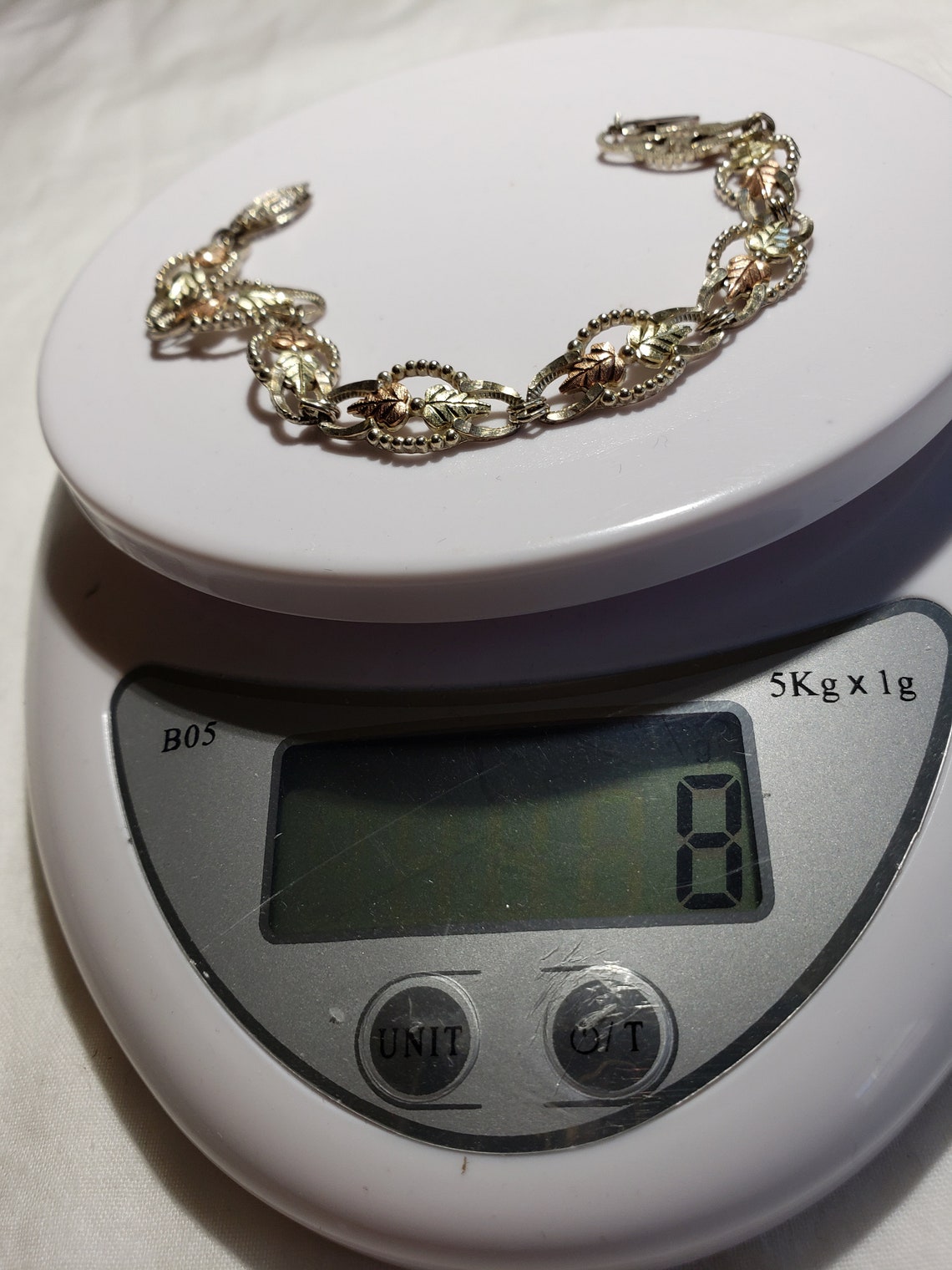 ON SALE Black Hills Gold Bracelet in 12K and 10K gold and SS Etsy