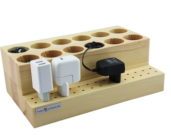Trieur de câbles XL pour câbles et connecteurs en bois de pin (laqués)