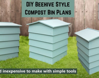 DIY Beehive Style Compost Bin Plans