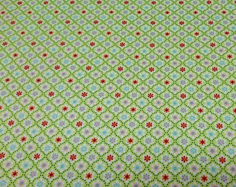 Julia flores espalhadas tecido de algodão verde vendido por metro tecido floral Swafing 50 cm 10,90 EUR/metro