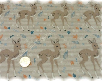 Winter Bambi sand Sweatshirt fabric Hilco Sweaty Fawn Children's fabric 25 cm, 20.78 EUR/Meter