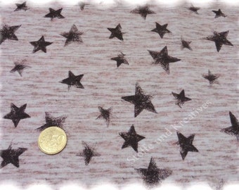 Rock Star Sweatshirt fabric rosé Hilco Sweaty stars mottled fabric with stars for hoodies, sweaties, etc. 25 cm, 20.80 EUR/meter