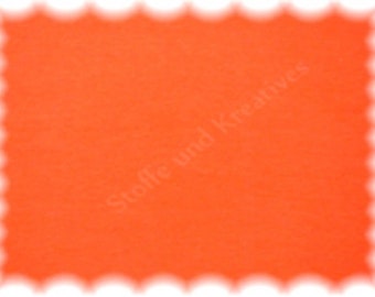 Stretch jersey plain monochrome orange 50 cm cotton children's fabric 50 cm, 11.48 EUR/meter