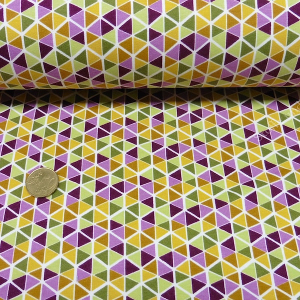 Triangle Soft Sweat mustard violet Sweaty organic cotton fabric for kids 50 cm, 15.80 EUR/m