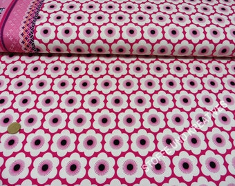 Sakura Nippon Flowers Hamburger Liebe Albstoffe organic cotton jersey pink ecru 50 cm, 24.70 EUR/meter