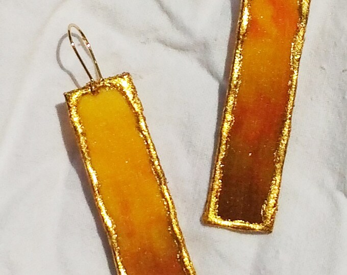 Pair Of Natural Silk Earrings