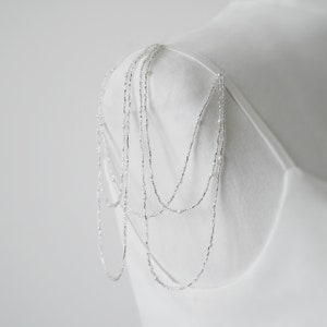 Shoulder necklace, Bridal epaulettes, Shoulder piece MONA