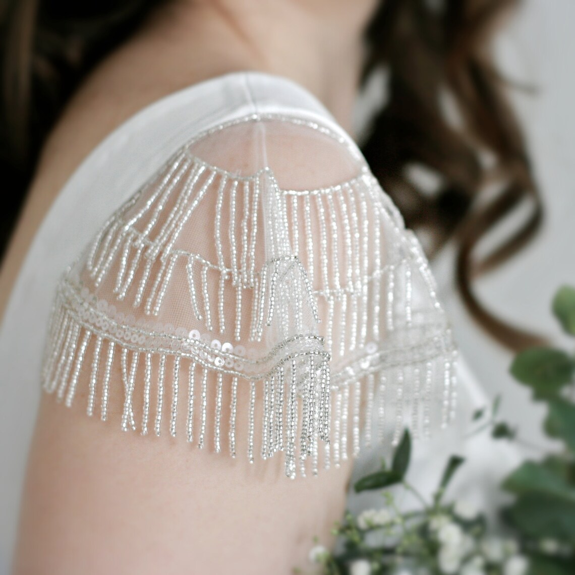 Detachable sleeves simple wedding dress bridal cap sleeves Etsy