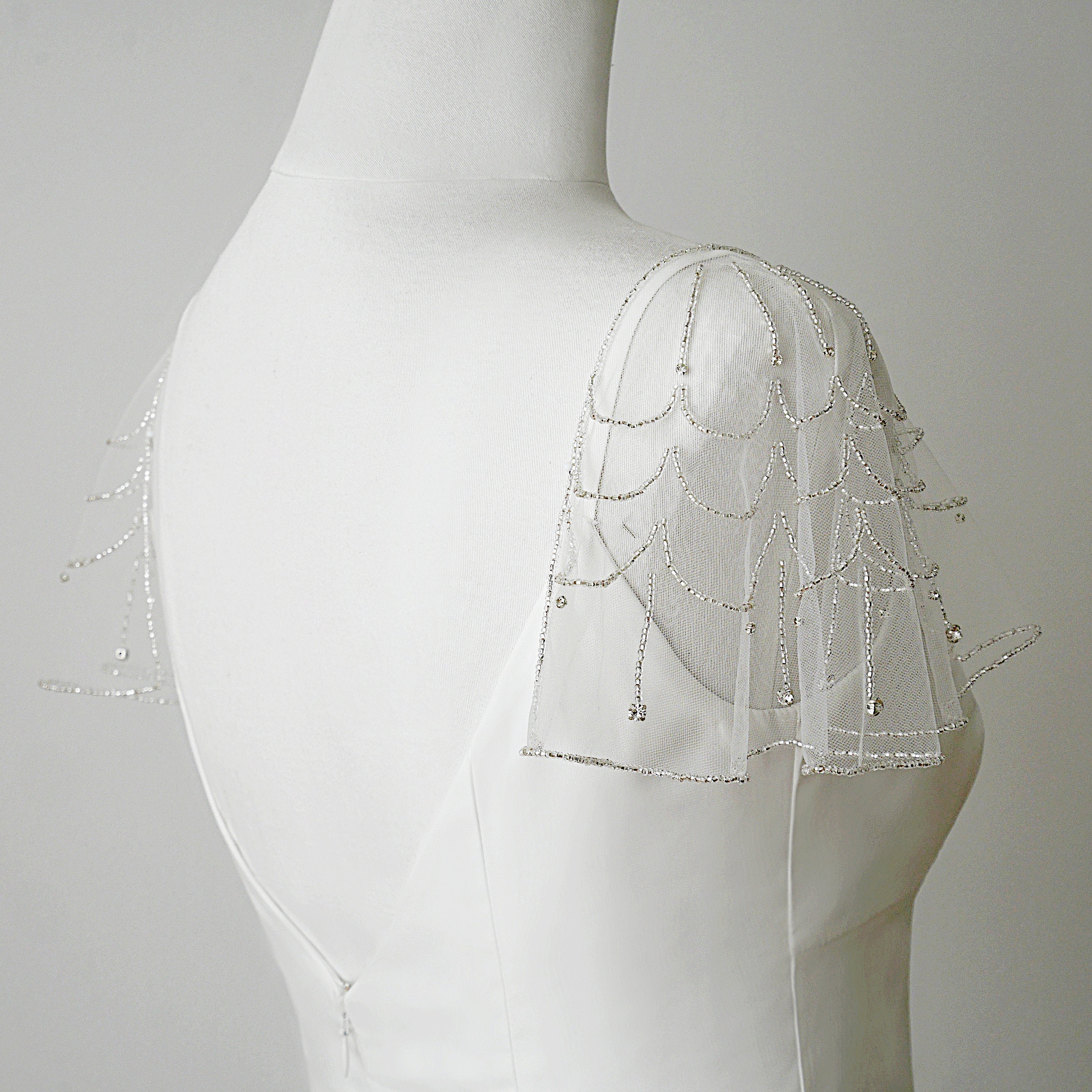 detachable bridal sleeves