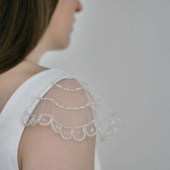 Detachable Sleeves Simple Wedding Dress Bridal Straps Wedding Etsy
