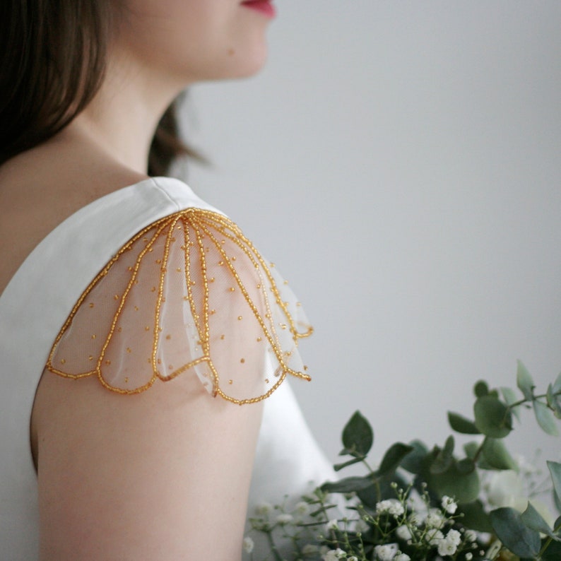 Detachable Cap Sleeves for Simple Wedding Dress Bridal Cape S Etsy