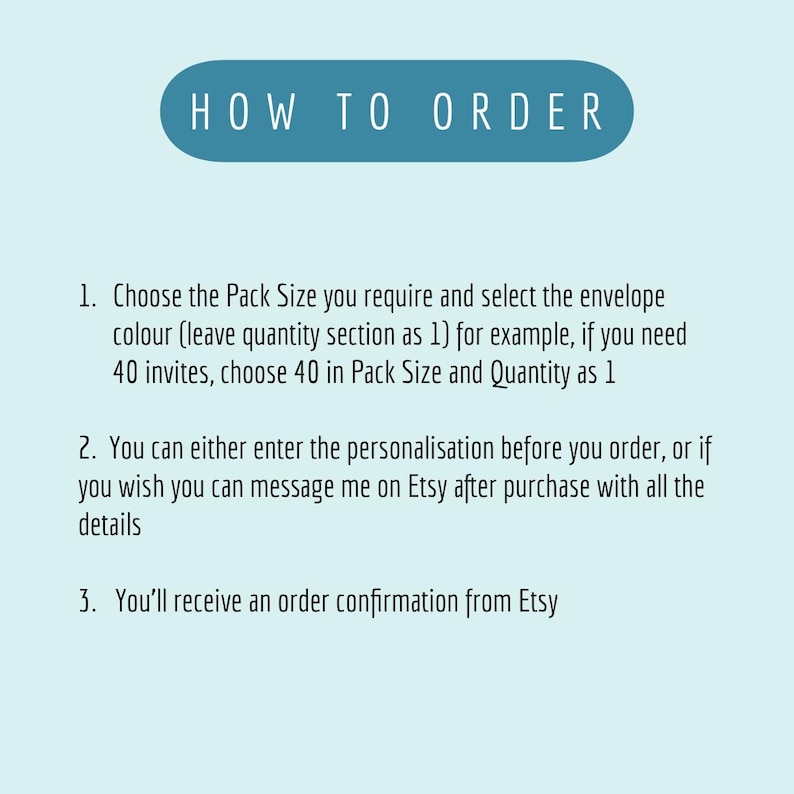 HOW TO ORDER