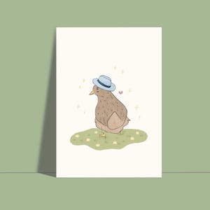 Huhn mit Hut Postkarte Huhn Osterkarte Lustige Postkarte A6 Bauernhof Einfach so Karte Ostern Grußkarte
