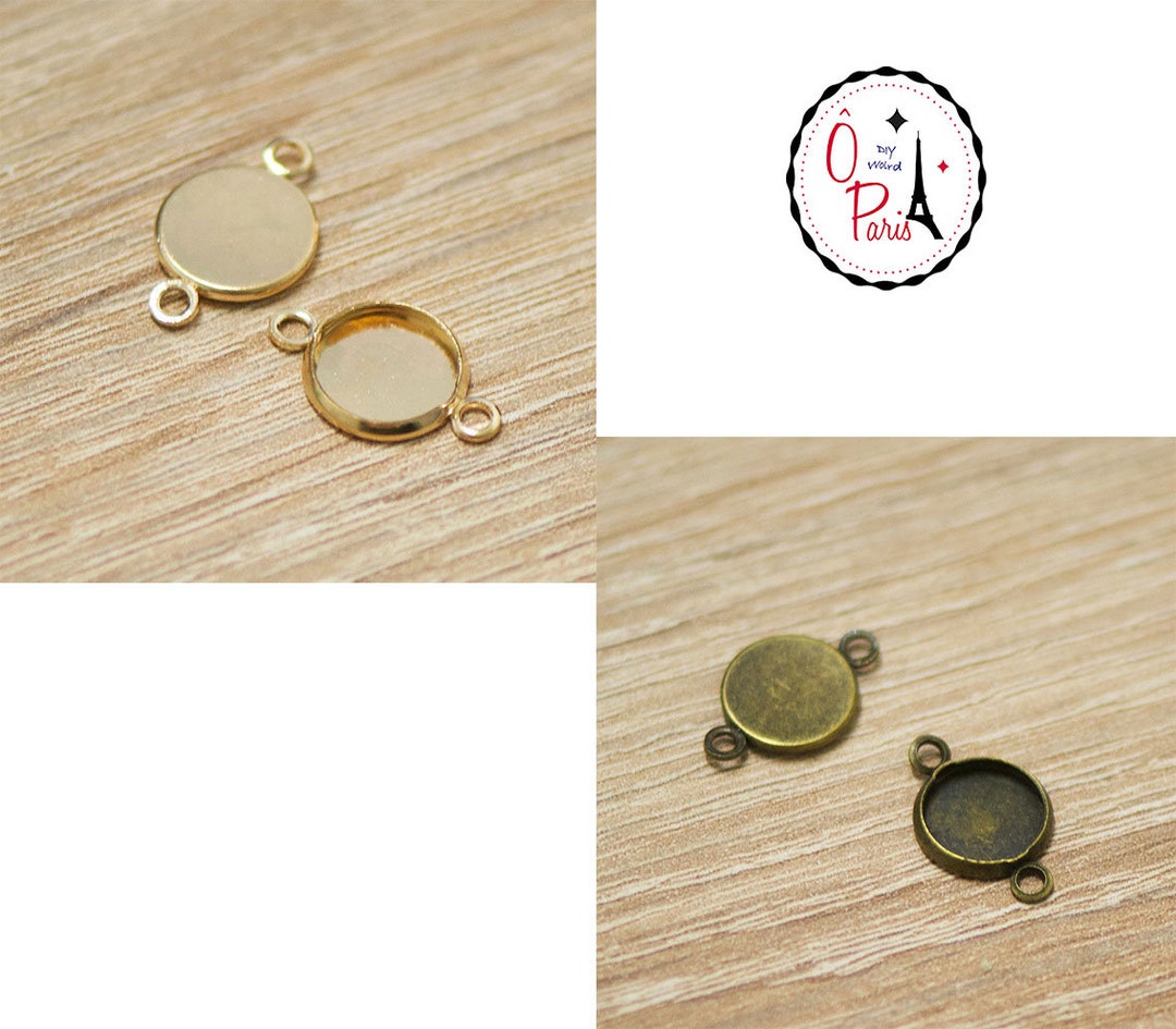 50 Pezzi In Bianco Tondo Castone Vassoio Base 25mm Cabochon - Foto 2