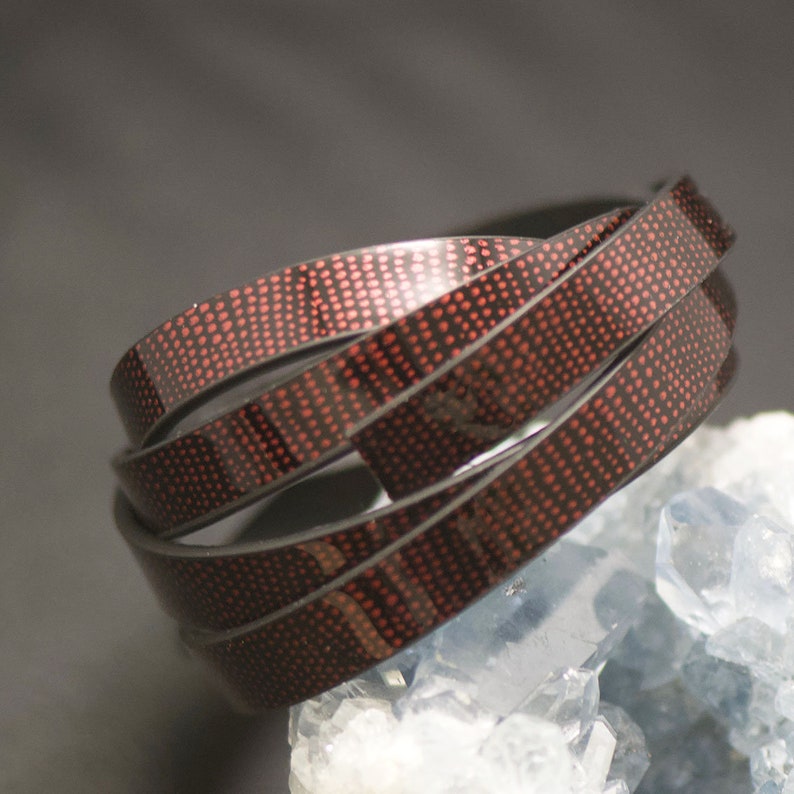1 m cord strap of split leather 10 x 2 mm tortoise shell vinyl blueyellowBurgundypurple
