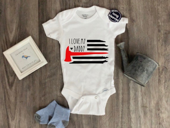baby firefighter onesie