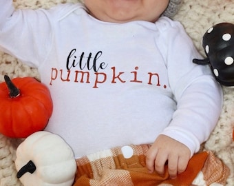 Newborn Pumpkin Onesie®: Personalized Fall Baby Outfit