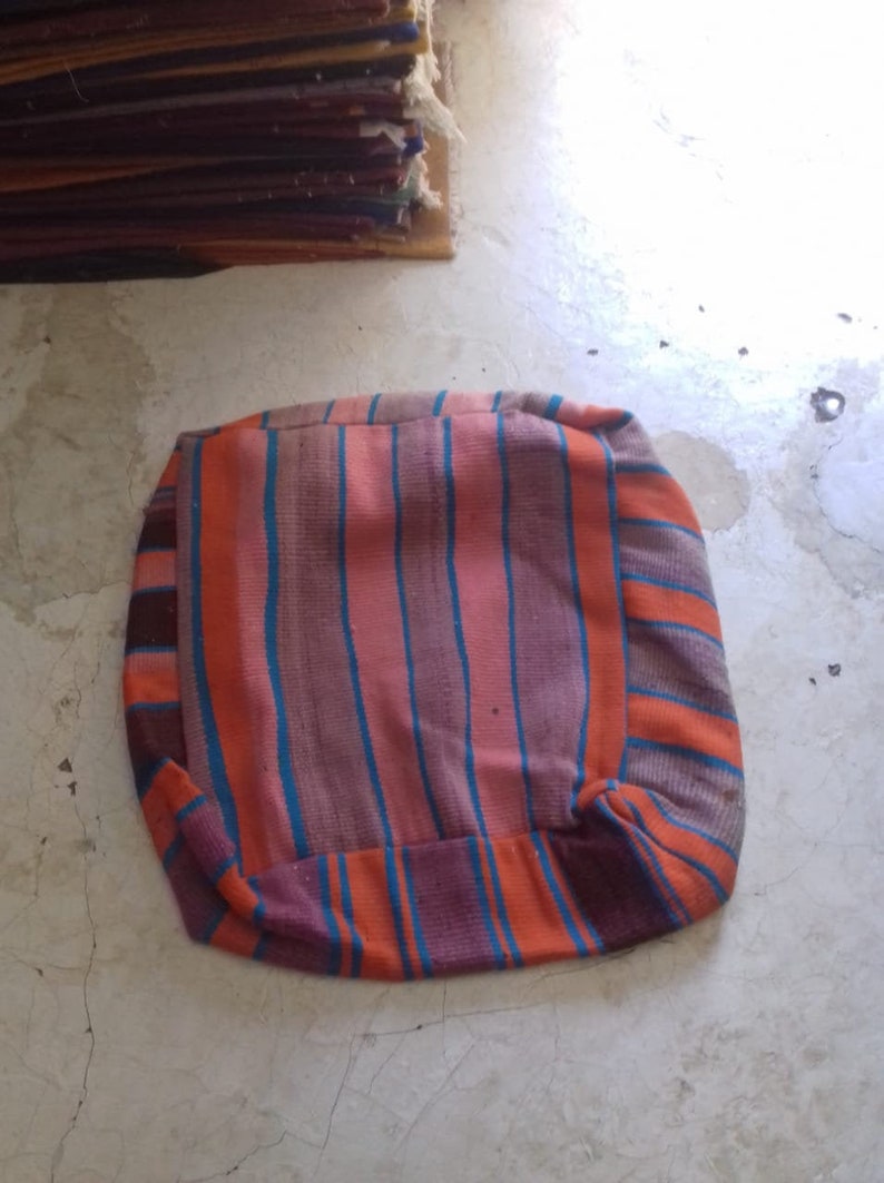 ottoman pouf square pouf wool pouf handmade pouf Moroccan Ottoman pouf Pillow from Hand Woven Berber rugs and carpets moroccan pouf
