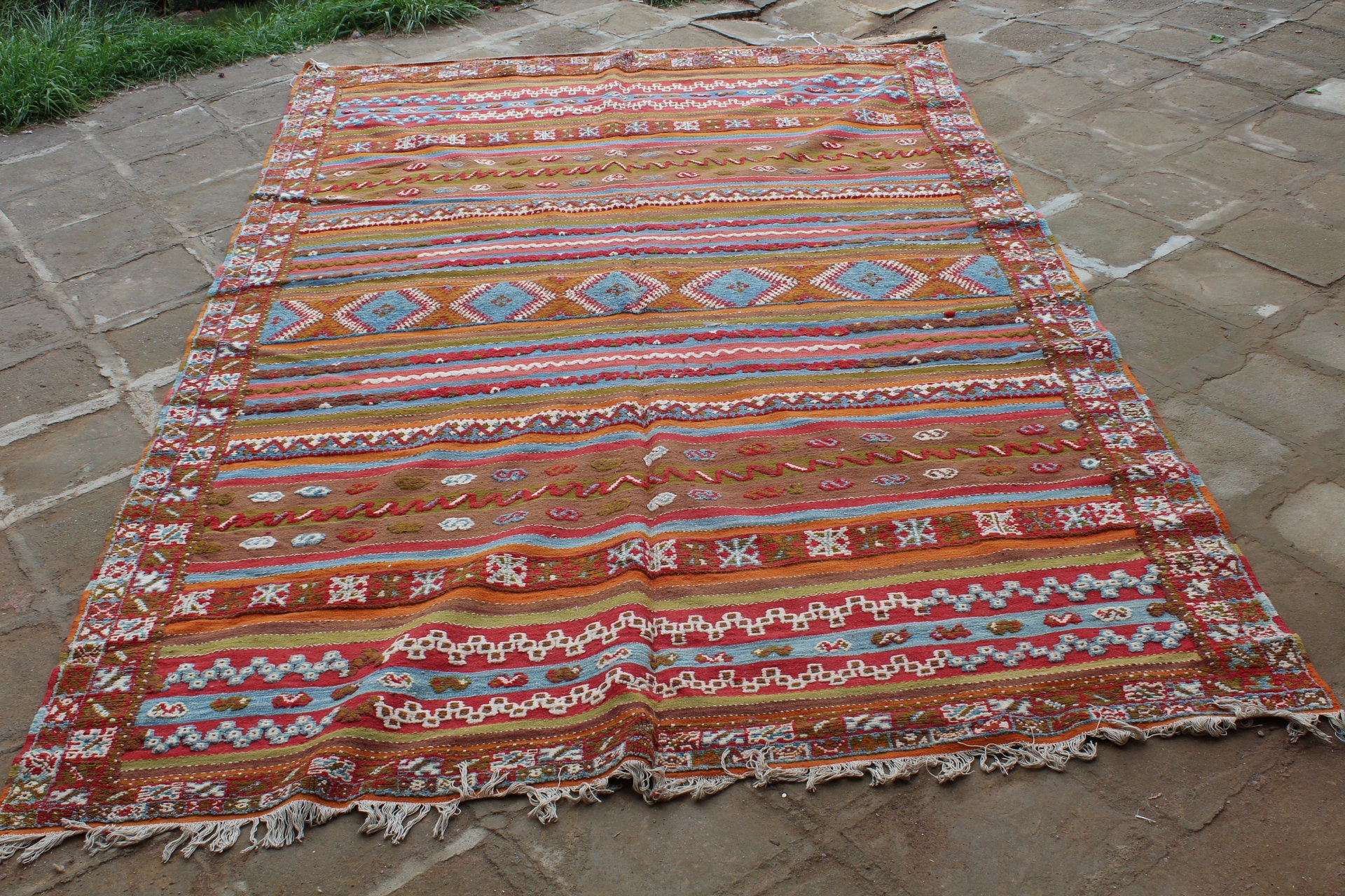 Vintage kilim rug kilim rug Moroccan berber rug Moroccan Etsy