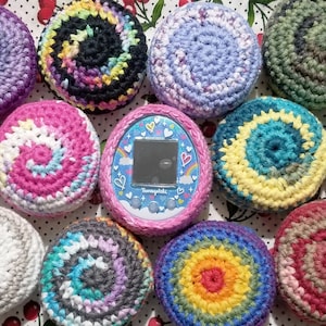 Tamagotchi On, Mix, P&#39;s, iD or iD L Crochet Cases COTTON YARN