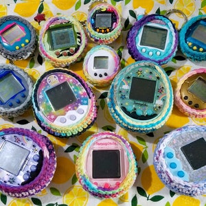 CUSTOM Tamagotchi Crochet cases for various Models (Tamagotchi Paradise now available)