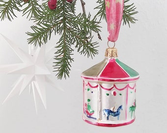 Christmas bauble nostalgic carousel - extraordinary Christmas tree decoration / special tree decoration / Christmas tree pendant / Christmas decoration