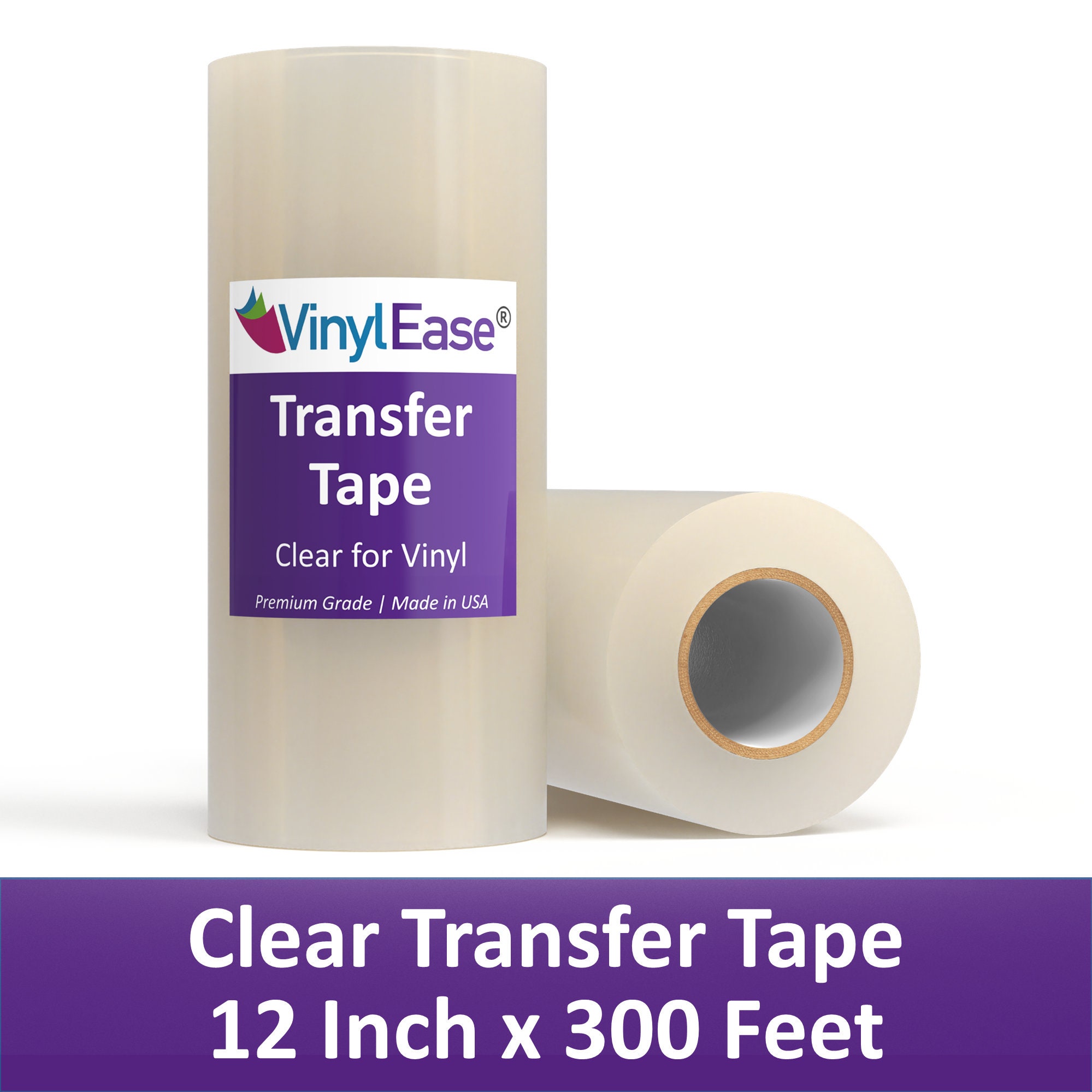 Blue Grid Clear Transfer Tape for Vinyl Crafts - 1 roll 12x10' - BEST  SELLER