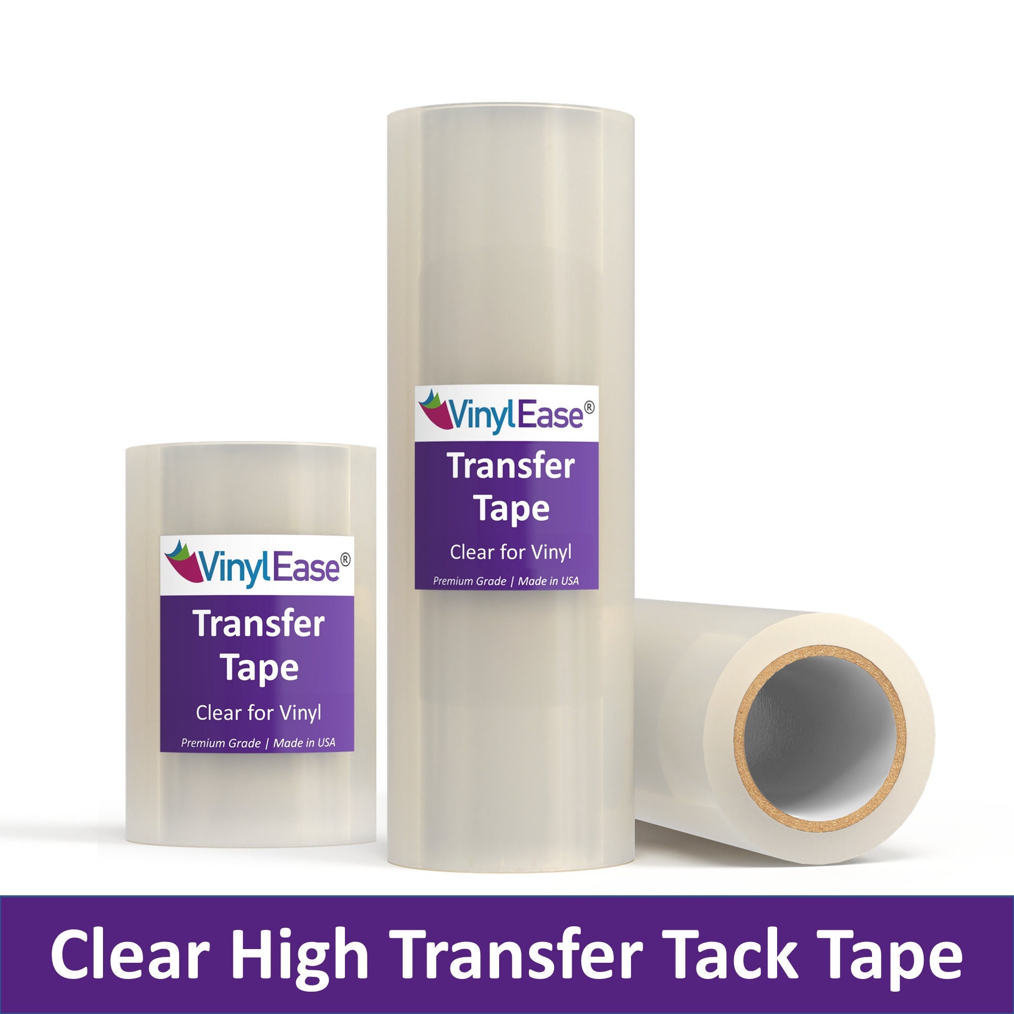 Vinyl Ease 12inch x 100 feet roll of Paper Transfer Tape with a  Medium to High Tack Layflat Adhesive. Works with a Variety of Vinyl. Great  for Decals, Signs, Wall Words