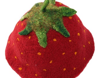 Kinder-Filzhut Erdbeere bis 53 cm '