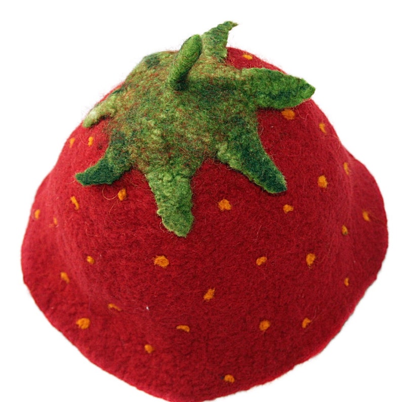 Kinder-Filzhut Erdbeere bis 53 cm ' Bild 1