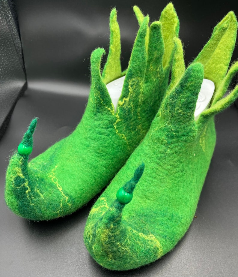 Elf shoes for children hand felted Gr. 34-36 image 3