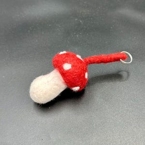 lucky charm fly agaric felt