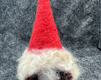 Table decoration Santa hat for electric candle, felt
