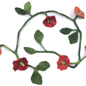 Felt flower garland