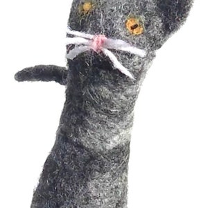 Gato títere de dedo